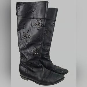 Aperlai Lanvin Star Studs Tall Boots Like New SZ 37 Unique Fun Designer Boots